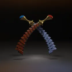 Agni & Rudra Swords – Devil May Cry 3 Dual Elemental Blades | 3D Printable