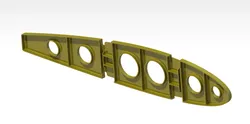 Aircraft Wing Rib CAD Model CATIA STEP IGES for Aerospace Design 3D print model