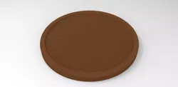 Button oval plate 3D print model