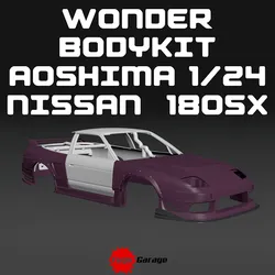 CAR MODIFY WONDER BODYKIT FOR NISSAN 180SX AOSHIMA 1/24