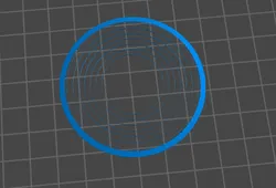 Federation Saucer section interior wall circular decking component