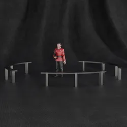 Fences - U.S.S. Enterprise NCC-1701-A Main Bridge - Star Trek VI The Undiscovered Country