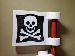 Giant Lego-Like Skull & Crossbones Flag 10:1 Scale