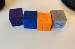 Instant Insanity Cubes
