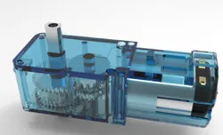 BO Dual Shaft Geared Motor Mount Platic - Free 3D Model | STLFinder