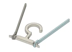 Print In Place Foldable Clothes Hanger Rigid center Remix