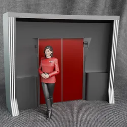 Right Turbolift Door - U.S.S. Enterprise NCC-1701-A Main Bridge - Star Trek VI The Undiscovered Country
