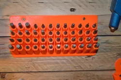 Screwdriver bits tool wall holder
