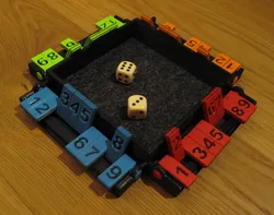 shut the box / trick-track / klappbrett