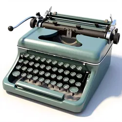 vintage typewriter  3D print model