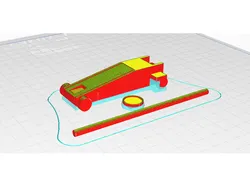 1/10 Scale Floor Jack - Split parts