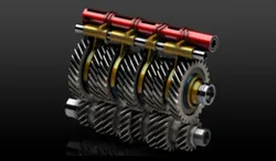 8-Speed Sequential Gearbox - Inner Mechanism