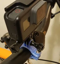 bicycle handlebar go-pro support