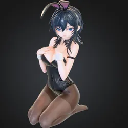 🐰 Bunny Themed Anime Girl Figurine –
