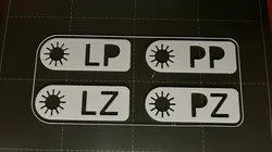 Car Tire Labels CZ