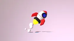 Cartoony Rocket
