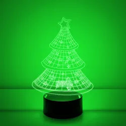 Christmas Tree 3D Illusion Lamp