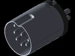 DIN 8 262° (Full Size 13.2MM) Male Plug Connector 180° Vertical PCB