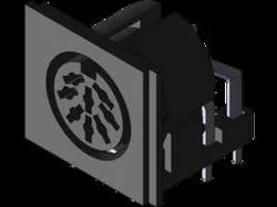 DIN 8 270° (Full Size 13.2MM) Female Plug Connector 90° Panel PCB