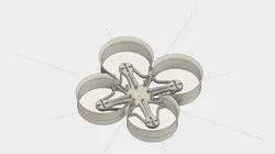 EZ-80 80mm brushless frame 45 degree FC 3D print model