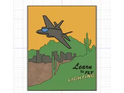 F-35 Lighting II can be painted Poster