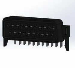 Female SCART 90 Degree Connector Reverse Direction