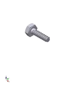 Hex Head Metric 3x10mm 3D print model