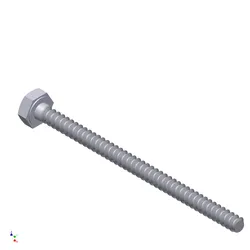 Hex Head Metric 3x45mm 3D print model