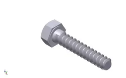 Hex Head Metric 5x25mm 3D print model