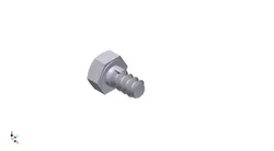 Hex Head Metric 6x10mm 3D print model