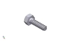 Hex Head Metric 6x20mm 3D print model