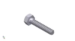 Hex Head Metric 6x30mm 3D print model