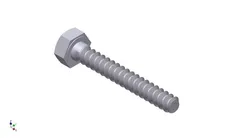Hex Head Metric 6x40mm 3D print model