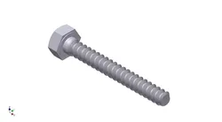 Hex Head Metric 6x45mm 3D print model