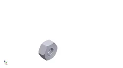 Hex Nut Metric 6mm 3D print model