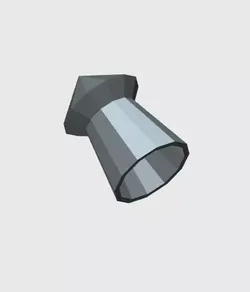 Pellet metal pipe with hole in it 3D print model