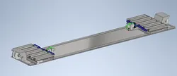 rail track (for handling industrial materials)