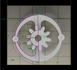 replacement gear with clutch for toy