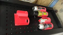 Tool cabinet accessory for spray degreaser