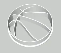 Basketball Cookie Cutter 2 inches 3D print model