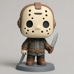 Chibi Horror Mask Figurine – 3D Printable Scary Cute Model