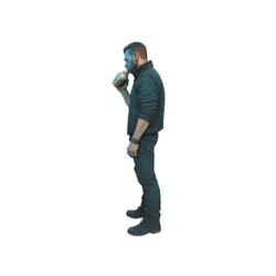 Cyberpunk Man – Drinking from Can