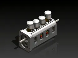 Four Cylinder Engine - Components & Sub-Assembly with Motion Study