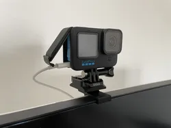 GoPro webcam clip mount for LG monitor