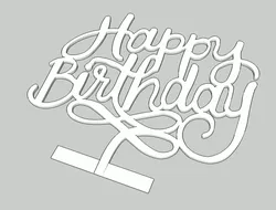 Happy Birthday Cake Topper 3D print model