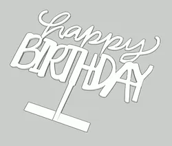 Happy Birthday Cake Topper Ver2 3D print model