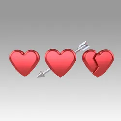 Heart love set