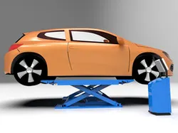 Hydraulic station of a car lift