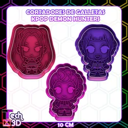 KPOP DEMON HUNTERS HUNTRIX COOKIE CUTTER / DEMON HUNTERS COOKIE CUTTERS