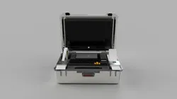 Laptop Protable Suitcase with printers and keyboard